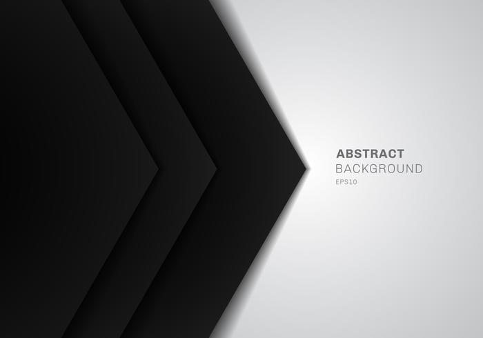 Abstract Template 3d Black Triangle With Overlap Paper Layer Gradient Color On White Background With Copy Space Download Free Vectors Clipart Graphics Vector Art