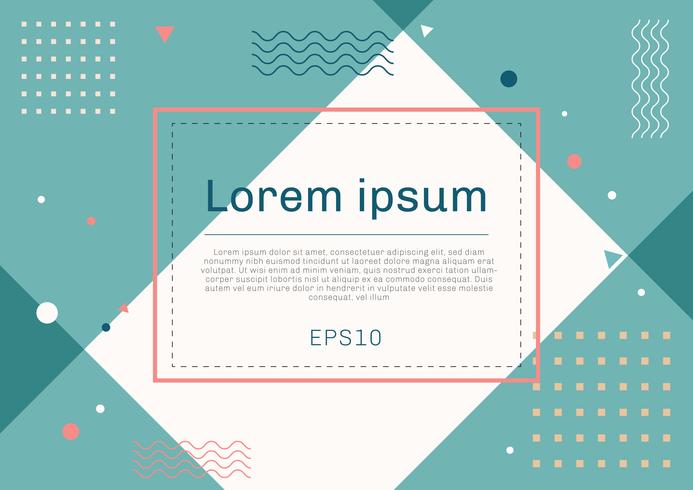 Banner Template With Geometric Design And Pastel Colors Download