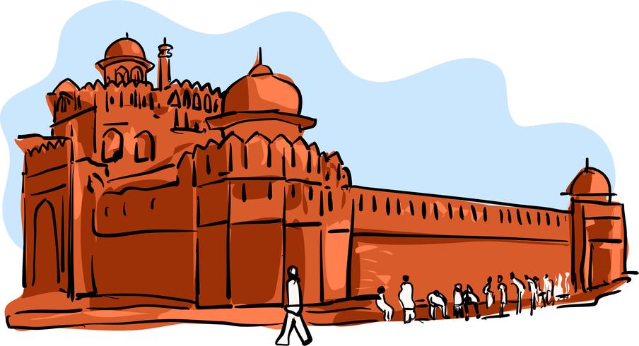 How to Draw Red Fort - YouTube-saigonsouth.com.vn