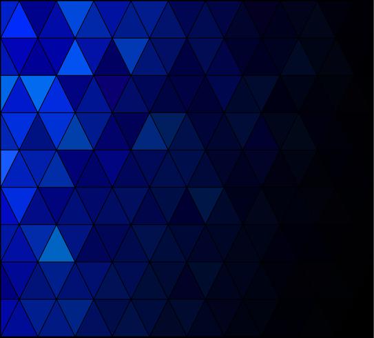 Fondo de mosaico de cuadrícula azul, plantillas de diseño creativo vector