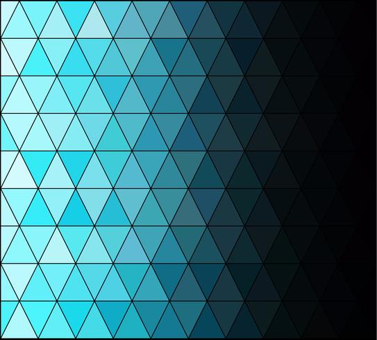 Fondo de mosaico de cuadrícula azul, plantillas de diseño creativo vector