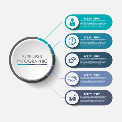Business data visualization. timeline infographic icons designed for abstract background template vector