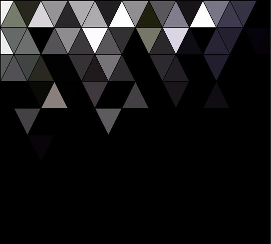 Fondo de mosaico de cuadrícula de color negro, plantillas de diseño creativo vector