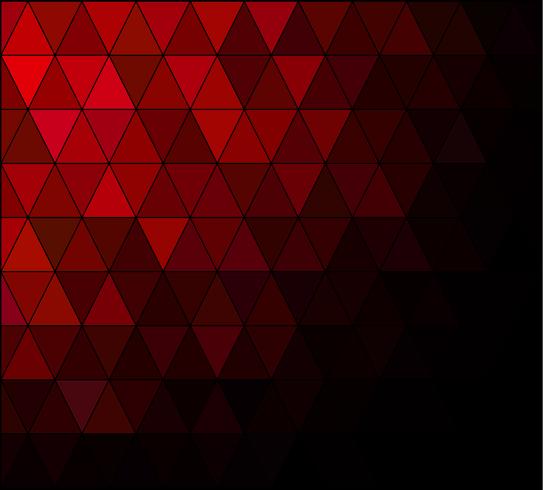 Fondo de mosaico de cuadrícula de color rojo, plantillas de diseño creativo vector