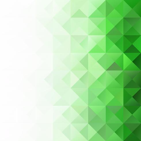 Fondo mosaico de rejilla verde, plantillas de diseño creativo vector