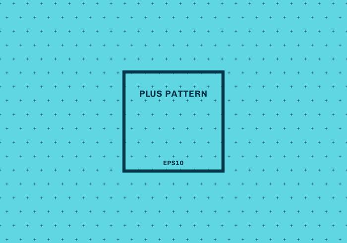 Abstract blue cross pattern seamless background. Plus sign with square frame. vector