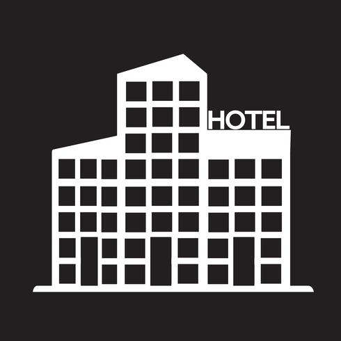 icono de hotel símbolo signo vector