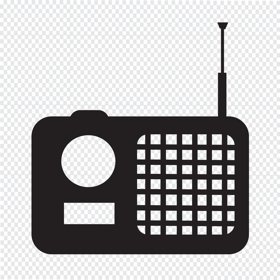 radio icon symbol sign 634782 Vector Art at Vecteezy