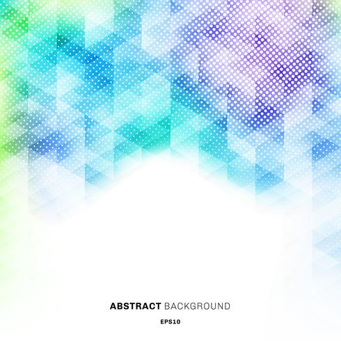 Abstract Colorful Hexagons Pattern On White Background And