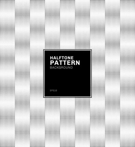 Abstract geometric black square pattern halftone style background.  vector