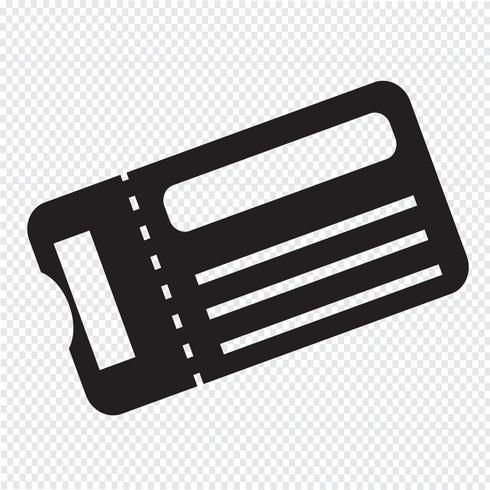 ticket icon  symbol sign vector