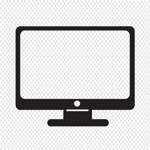 monitor icon  symbol sign vector