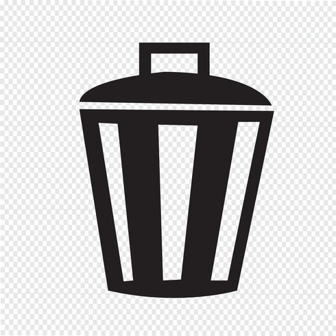 Bin Icon  symbol sign vector