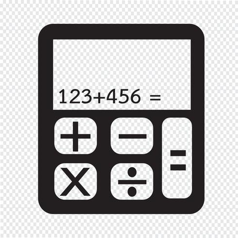 calculator icon  symbol sign vector