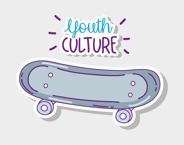 Youth culture cartoons vector