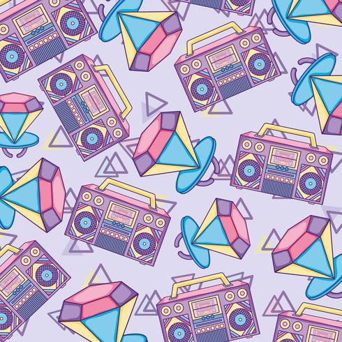 Pop art background vector