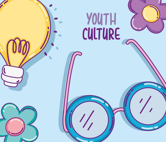 Youth culture cartoons vector