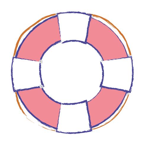 life buoy object to security emergency vector