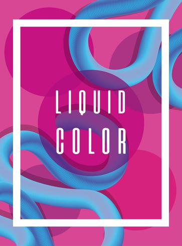 Futuristic liquid worm poster vector