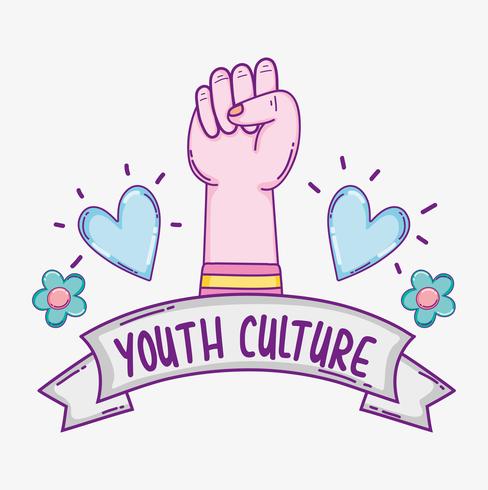 Youth culture cartoons vector