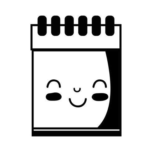 contour kawaii cute happy notebook tool