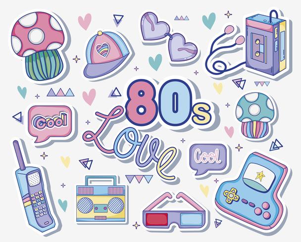 I love 80s cartoons vector