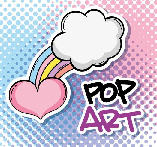 Dibujos animados de arte pop vector