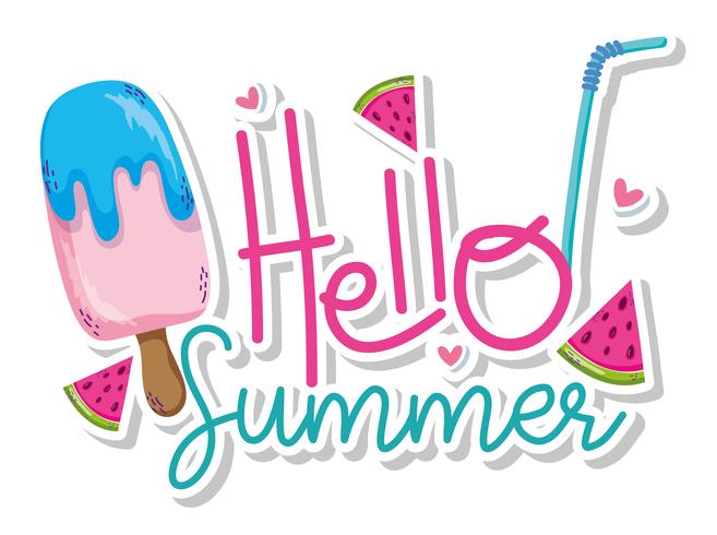 Hello summer card