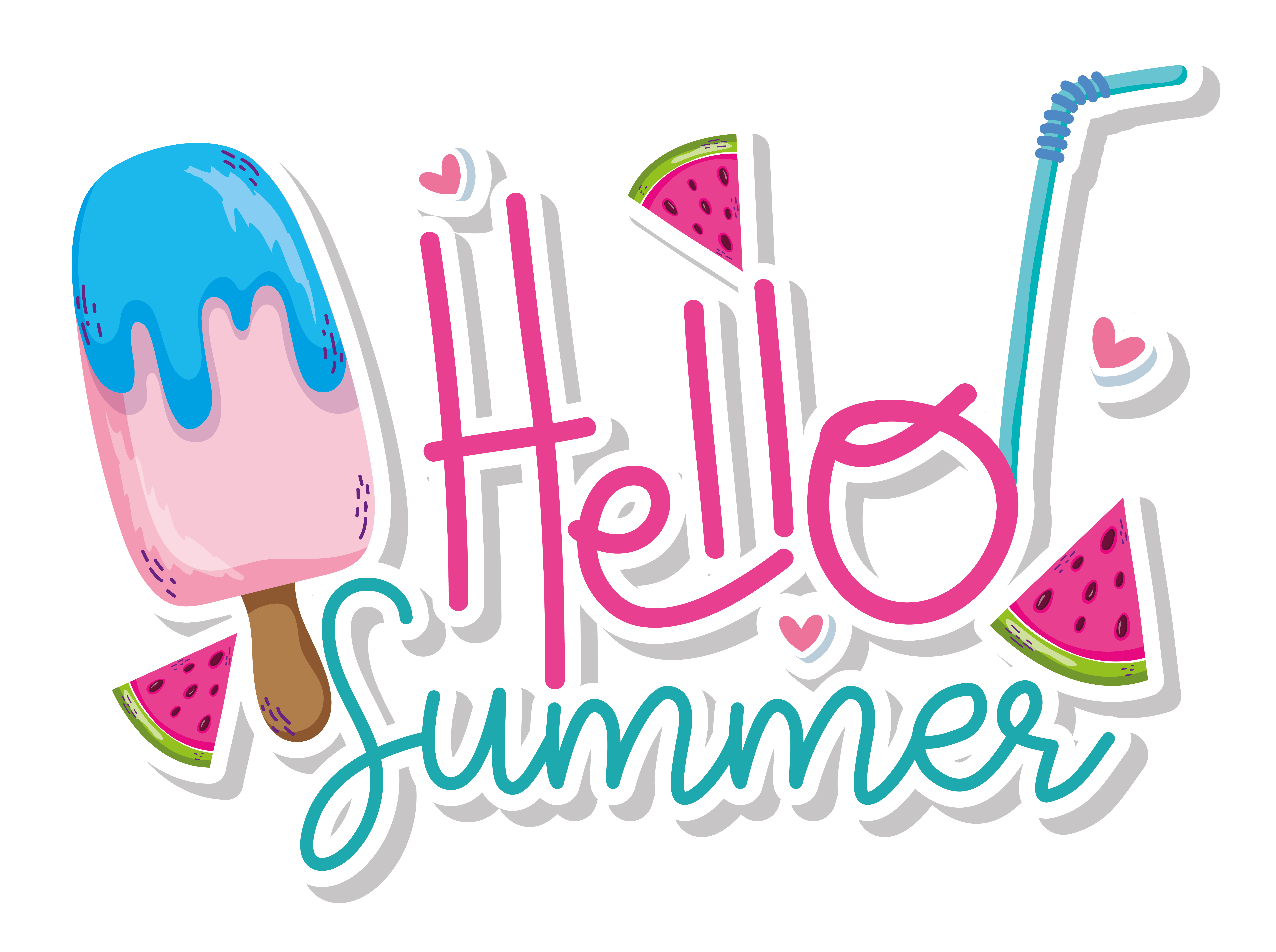 Download Hello summer card - Download Free Vectors, Clipart ...