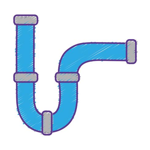 grated plumbing tube repair equipment construction vector