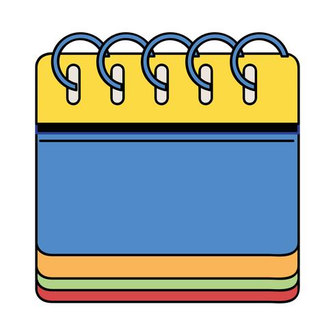 calendar information to organizer event day vector