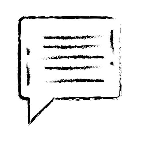 figure chat bubble notes text message vector