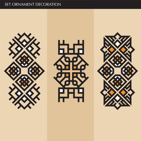 Luxury  Japanese, calligraphic, Aztec elegant ornament lines for label vector