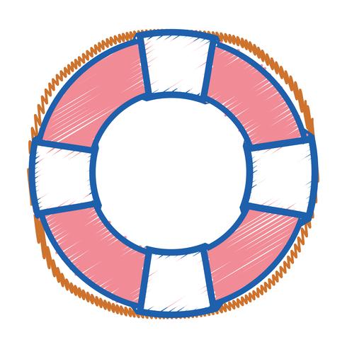 objeto de salvavidas a emergencia de seguridad vector