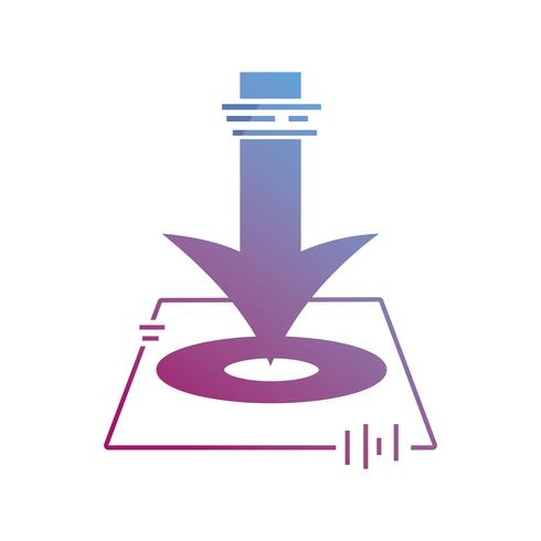 contour map with arrow symbol to destination vector