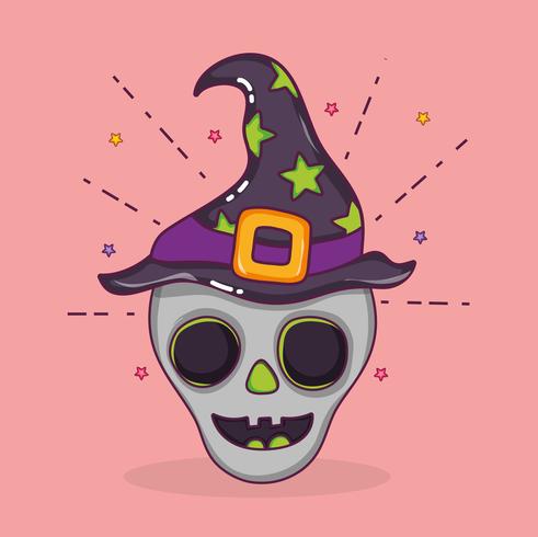 Dibujos animados de halloween feliz vector