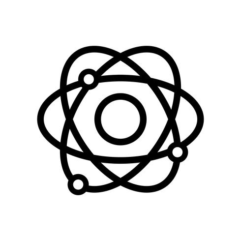 line physics orbit atom chemistry education vector