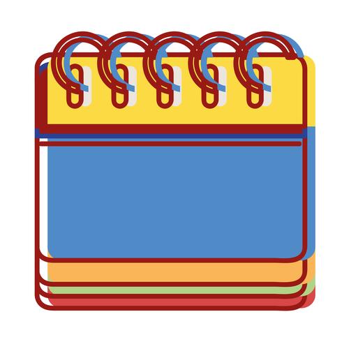 Información del calendario para el día del evento organizador. vector