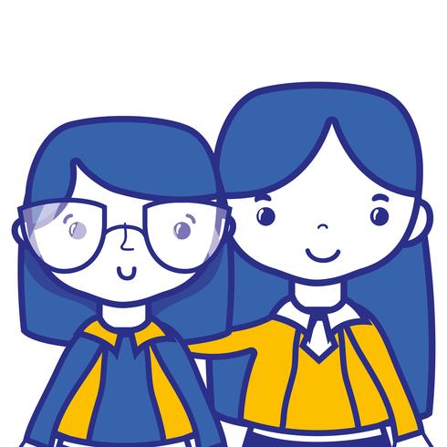 teacher with student to class education lesson vector