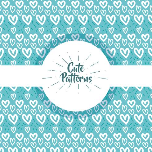 cute patern abstract geometric background design vector