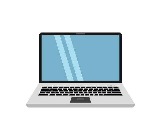 Laptop icon on white background 636084 Vector Art at Vecteezy