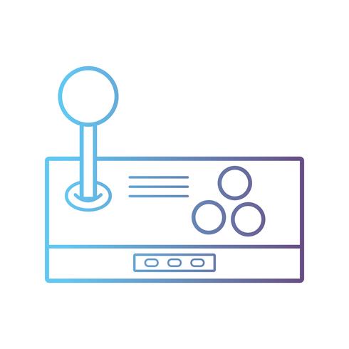 line videogame console electronic technology vector