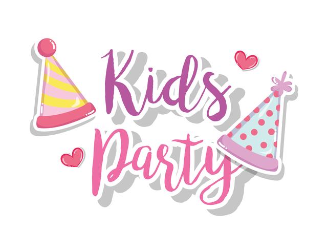 Kids party cartoon vector