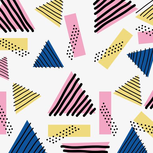 color geometric figure background design vector