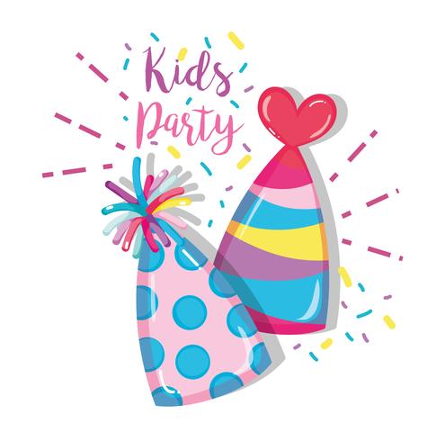 Kids party cartoon vector