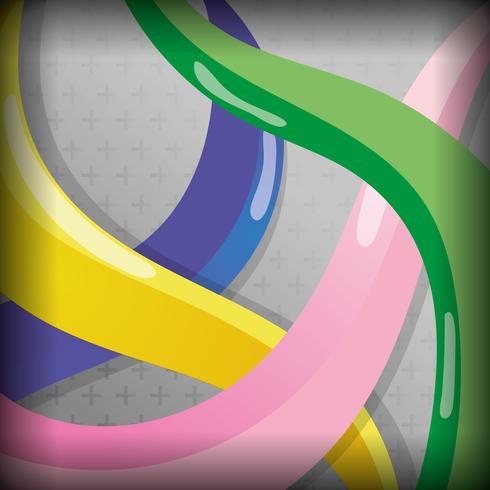 Futuristic liquid worm poster vector