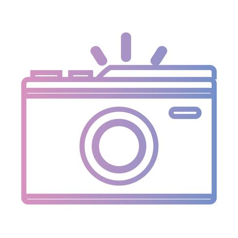 line digital camera to take a picture art vector