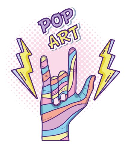 Dibujos animados de arte pop vector