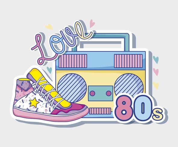 I love 80s cartoons vector