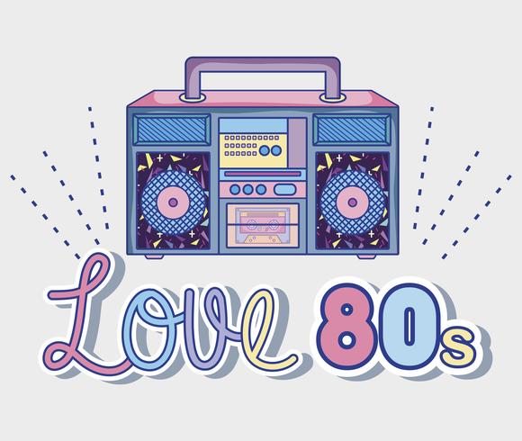 I love 80s cartoons vector